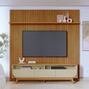 Ver imagem 4 de Painel para Tv 75 Polegadas Composição Bancada Lua Cumaru/opala