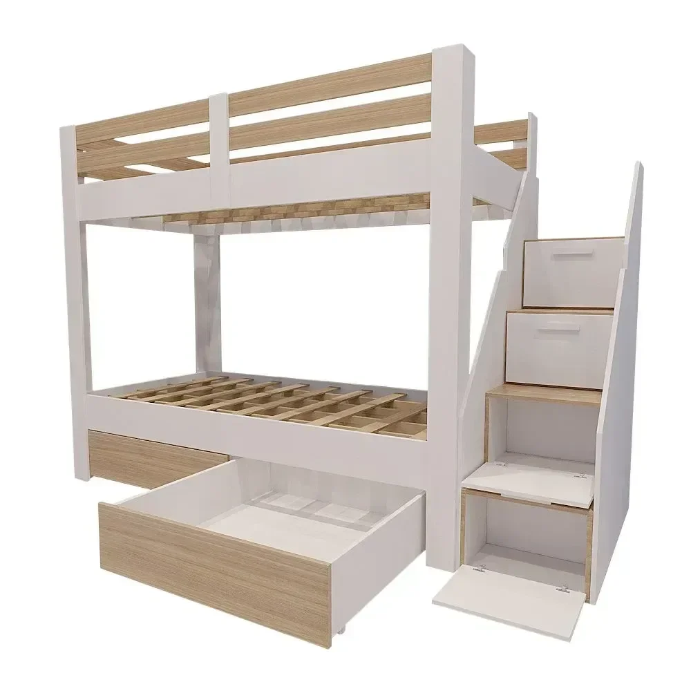 Ver imagem 2 de Beliche Infantil/juvenil 2 Gavetões e Escada com 4 Nichos Star Plus Casatema MadeiraOriginals