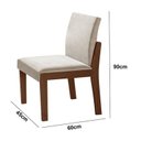 Ver imagem 3 de Conjunto Mesa Tampo Vidro/MDF com 4 Cadeiras Sala de Jantar Cítara Mônaco Yescasa