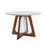 Conjunto Mesa Tampo Vidro/MDF com 4 Cadeiras Sala de Jantar Cítara Mônaco Yescasa - 4