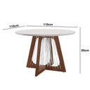 Ver imagem 2 de Conjunto Mesa Tampo Vidro/MDF com 4 Cadeiras Sala de Jantar Cítara Mônaco Yescasa
