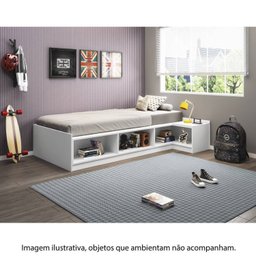 Cama Infantil/Juvenil Multifuncional Trinity com Mesa de Cabeceira Casatema MadeiraOriginals - 7