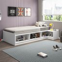 Ver imagem 1 de Cama Infantil/Juvenil Multifuncional Trinity com Mesa de Cabeceira Casatema MadeiraOriginals