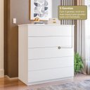 Ver mais imagens de Aparador para Sala de Estar com 5 Gavetas Compacta