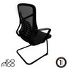 2x Cadeiras Secretária Escritório Ergonômica Gogo Chair Fixa Preto - 4