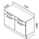 Ver imagem 5 de Cozinha Completa 5 Peças 10 Portas 2 Gavetas Exclusive Itatiaia