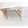 Prateleira Mdf com Mão Francesa Madeira Natural Melissa - 50 Cm X 20 Cm - 1