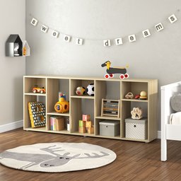 Estante Infantil  Multifuncional 10 nichos  Bella Casatema - 1