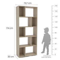 Estante Infantil  Multifuncional 10 nichos  Bella Casatema - 8