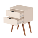 Ver imagem 5 de Mesa de Cabeceira Jb 1818 Mesinha Apoio Decorativa Quarto Criado Moderno com 2 Gavetas Várias Cores