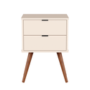 Ver imagem 6 de Mesa de Cabeceira Jb 1818 Mesinha Apoio Decorativa Quarto Criado Moderno com 2 Gavetas Várias Cores