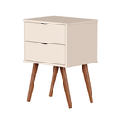 Ver imagem 7 de Mesa de Cabeceira Jb 1818 Mesinha Apoio Decorativa Quarto Criado Moderno com 2 Gavetas Várias Cores