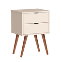 Ver mais imagens de Mesa de Cabeceira Jb 1818 Mesinha Apoio Decorativa Quarto Criado Moderno com 2 Gavetas Várias Cores