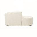 Ver imagem 5 de Sofá Eron Orgânico 3 Lugares 180cm Braço Esq. Bouclé Off White - Nexta Casa