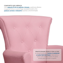 Ver imagem 5 de Poltrona de Amamentação com Balanço e Puff em Corino Rosa Bárbara