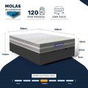 Ver imagem 3 de Cama Box Baú com Colchão Gazin de Molas Ensacadas One Face Air Up Casal 138cm