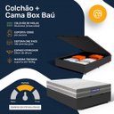 Ver imagem 5 de Cama Box Baú com Colchão Gazin de Molas Ensacadas One Face Air Up Casal 138cm