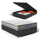 Ver imagem 1 de Cama Box Baú com Colchão Gazin de Molas Ensacadas One Face Air Up Casal 138cm