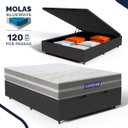 Ver imagem 2 de Cama Box Baú com Colchão Gazin de Molas Ensacadas One Face Air Up Casal 138cm