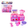 Mini Cozinha Rosa Fogão Forno Liquidificador Espátula - 1