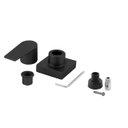 Ver imagem 5 de Kit 2 Acabamento para Banheiro Alavanca Quadrado Preto Registro Chuveiro Padrão Docol