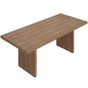 Ver imagem 5 de Mesa para Escritório Reunião 204x90xm Atria Executiva A02 Nogal Preto - Lyam Decor