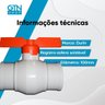 Registro Esfera Soldável Irringação Branco Dn100mm - 4