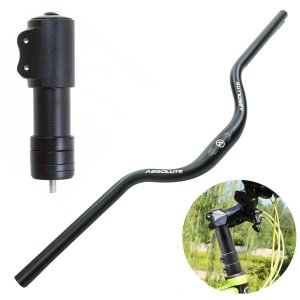 Kit Guidão Elevado MTB 60mm + Extensor Ahead Set Absolute Guidon Alto 31.8mm MTB 6cm Prolongador 8cm