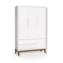 Ver imagem 6 de Jogo de Quarto Bebê Completo 3 Portas Classic Branco Pés Madeira