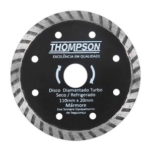 Disco Diamantado Turbo 110 X 20mm - Kit 3 Pecas - Thompson