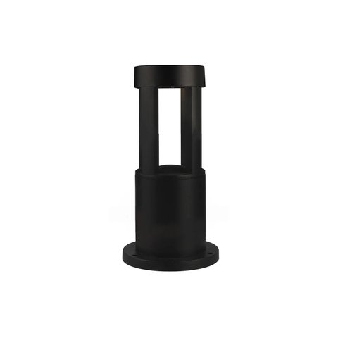 Poste Balizador de Jardim Momo Preto 25cm Led 10w 3000k Bivolt Ip65 Galaxy Led