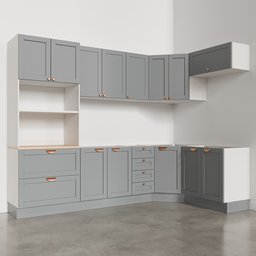 Cozinha Modulada 7 Peças sem Tampo 3 Aéreos 3 Balcões e Torre Quente Arizona CabeCasa MadeiraMadeira - 8