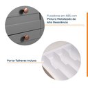 Ver imagem 7 de Cozinha Modulada 7 Peças 3 Aéreos 3 Balcões e Torre Quente Arizona CabeCasa MadeiraOriginals Cinza/Branco