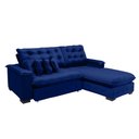 Ver imagem 3 de Sofá Berlin 2.65x1.70m com Chaise Super Pillow Top - Azul
