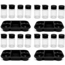 Ver imagem 1 de Kit 4 Porta Condimentos para Restaurantes e Lanchonetes 4 Frascos Preto