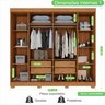 Guarda Roupa Casal com Espelho 6 Portas 4 Gavetas Londres Prime  - 6