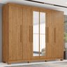 Guarda Roupa Casal com Espelho 6 Portas 4 Gavetas Londres Prime  - 1