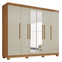 Ver imagem 2 de Guarda Roupa Casal com Espelho 6 Portas 4 Gavetas Londres Prime 