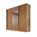 Ver imagem 1 de Guarda Roupa 100% Mdf 3 Portas com Espelho Cumaru