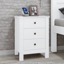 Ver imagem 2 de Kit 2 Mesas de Cabeceira Maggiore Branco - Móveis Lopas