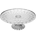 Ver imagem 3 de Boleira com Pé Tampa Diamond Cristal 29x23,5cm Prato para Bolo Doces Lyor