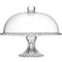 Ver imagem 5 de Boleira com Pé Tampa Diamond Cristal 29x23,5cm Prato para Bolo Doces Lyor