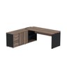 Mesa para Escritório em L Diretor 190x180cm MPB04GPE40PP ESP213  - 1