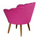 Ver imagem 6 de Conjunto Namoradeira Pétala de Flor + 2 Poltronas Pés Palito Suede Pink