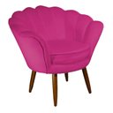Ver imagem 3 de Conjunto Namoradeira Pétala de Flor + 2 Poltronas Pés Palito Suede Pink