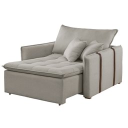 Poltrona Cama 110cm Detroid Yescasa Linho  - 12