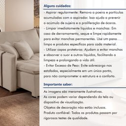 Poltrona Cama 110cm Detroid Yescasa Linho  - 11