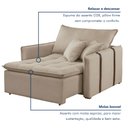 Ver imagem 7 de Poltrona Cama 110cm Detroid Yescasa Linho