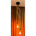 Ver imagem 5 de Luminária de Teto com Corda - Soquete E27, Ideal para Cozinha e Bar - Estilo Industrial e Vintage