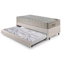 Ver imagem 3 de Bicama Box Solteiro Corino Linho 88x188x28 cm com Colchão Airtech Ortobom Molas Ensacadas